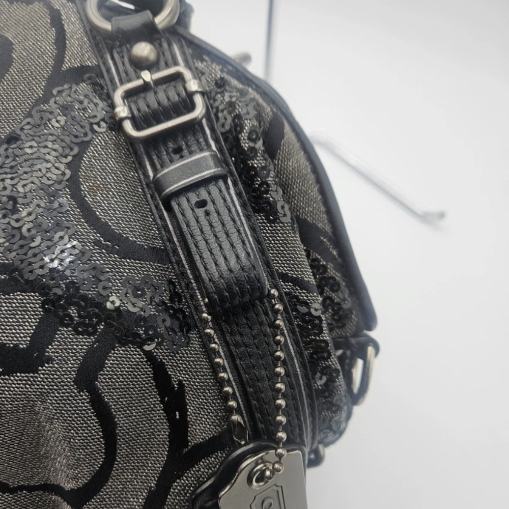 NWOT Coach Madison Sophia Sequin Op Art Satchel - Picture 7 of 14